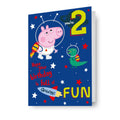 Peppa Pig Age 2 Birthday Card