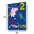 Peppa Pig Age 2 Birthday Card