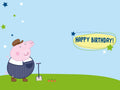 Peppa Pig 'Grandad' Birthday Card