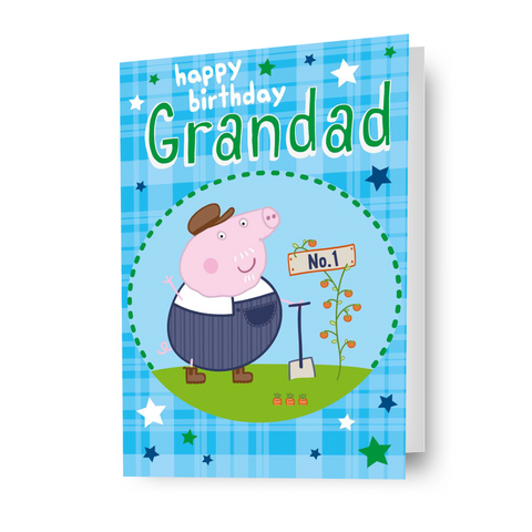 Peppa Pig 'Grandad' verjaardagskaart