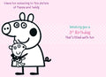 Peppa Pig Age 3 Birthday Card