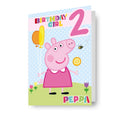 Peppa Pig Age 2 Birthday Card