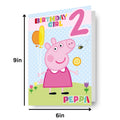 Peppa Pig Age 2 Birthday Card
