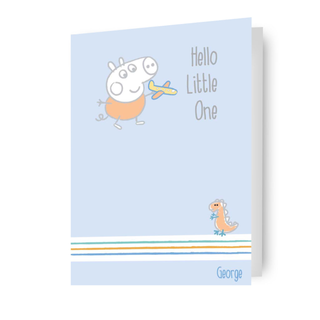 Peppa Pig New Baby Boy Card