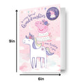 Peppa Pig Granddaughter Birthday Card with Badge