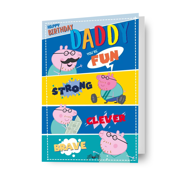 Peppa Pig 'Daddy' Birthday Card