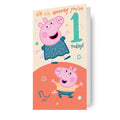 Peppa Pig Age 1 Birthday Card