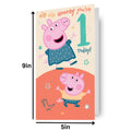 Peppa Pig Age 1 Birthday Card