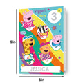 Peppa Pig Personalise Birthday Card With Sticker Sheet