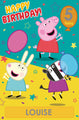Peppa Pig Birthday Card - Personalise with Sticker Sheet