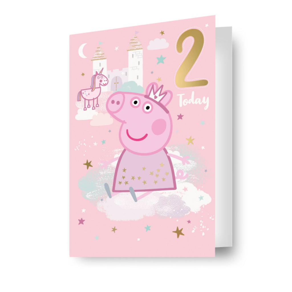 Peppa Pig Age 2 Birthday Card