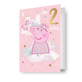 Peppa Pig Age 2 Birthday Card
