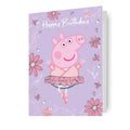 Peppa Pig Birthday Card, Ballerina Peppa