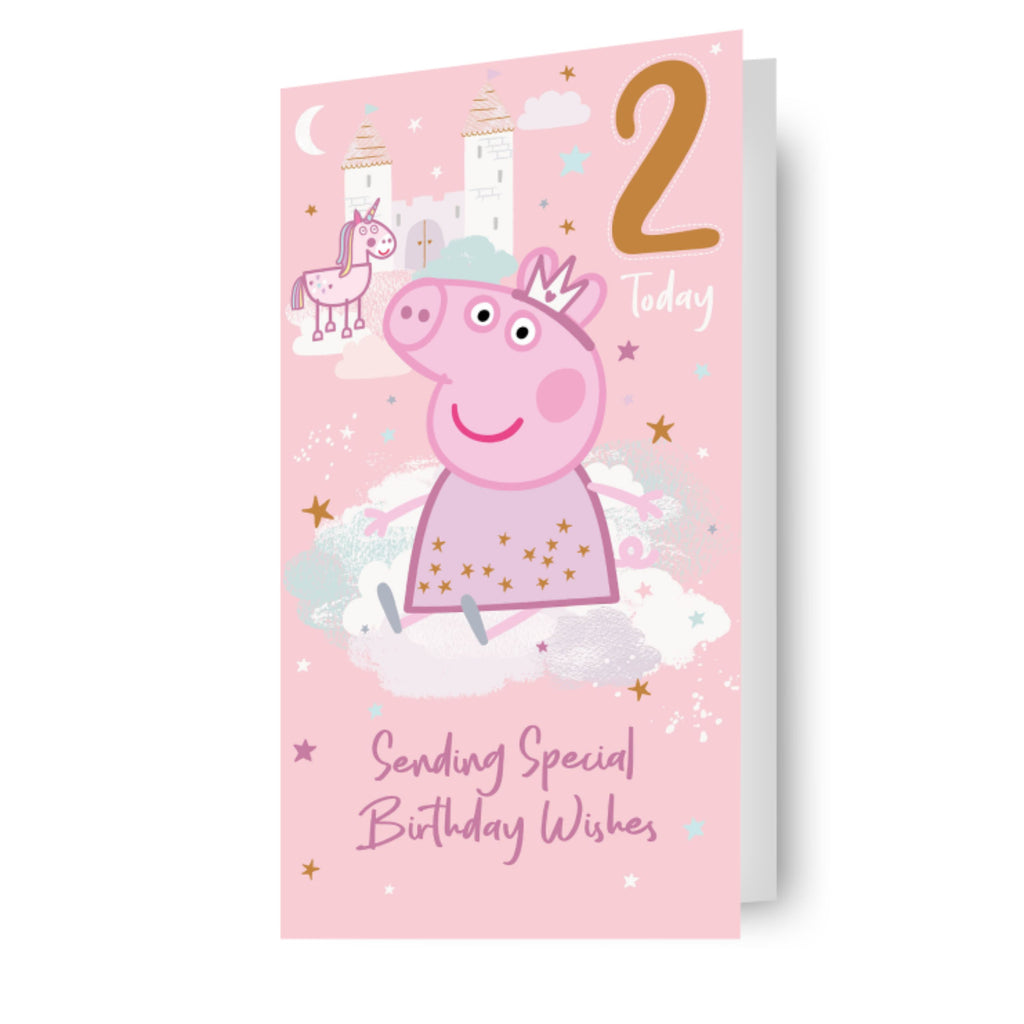 Peppa Pig Age 2 Birthday Card