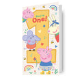 Peppa Pig Age 1 Birthday Card
