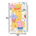 Peppa Pig Age 1 Birthday Card