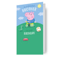 Peppa Pig Brother Birthday Card, To A Brilliant Brother