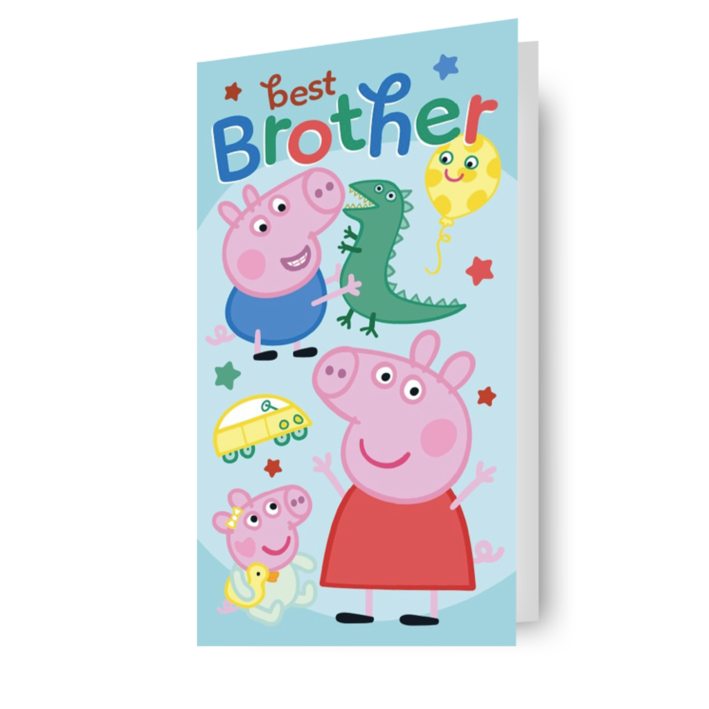 Peppa Pig 'Best Brother' Birthday Card