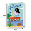 Peppa Pig 'Grandson' Birthday Card