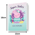 Peppa Pig Sister Birthday Card, Super Sister
