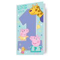 Peppa Pig Age 1 Birthday Card