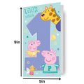 Peppa Pig Age 1 Birthday Card