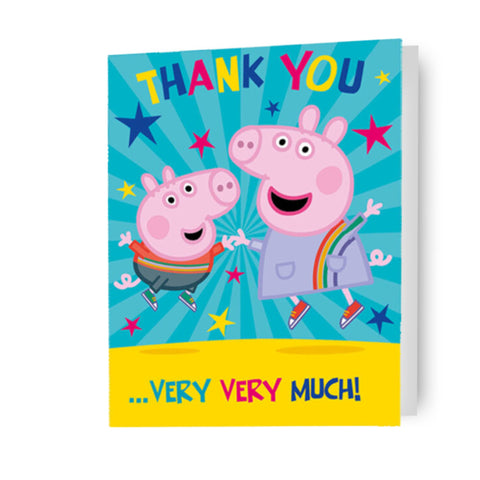 Peppa Pig Thank You Card