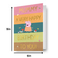 Peppa Pig Mummy Birthday Card, Mummy Card