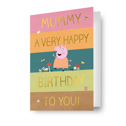 Peppa Pig Mummy Birthday Card, Mummy Card