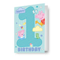 Peppa Pig Age 1 Birthday Card