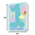 Peppa Pig Age 1 Birthday Card