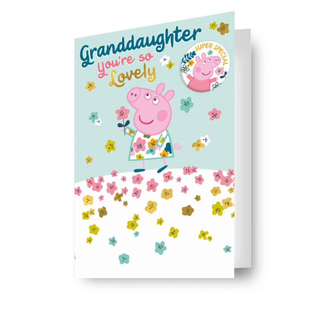 Peppa Pig Birthday Card For Granddaughter