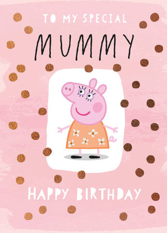 Mummy Birthday Card Peppa Pig