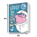 Peppa Pig Daddy Birthday Card with badge