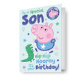 Peppa Pig 'Son' Birthday Card With Badge