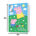 Peppa Pig Age 2 Birthday Card