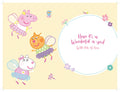 Peppa Pig Badge Granddaughter Birthday Card