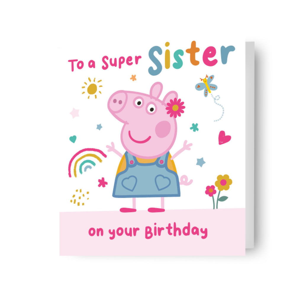 Peppa Pig Sister Birthday Card