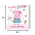 Peppa Pig Sister Birthday Card