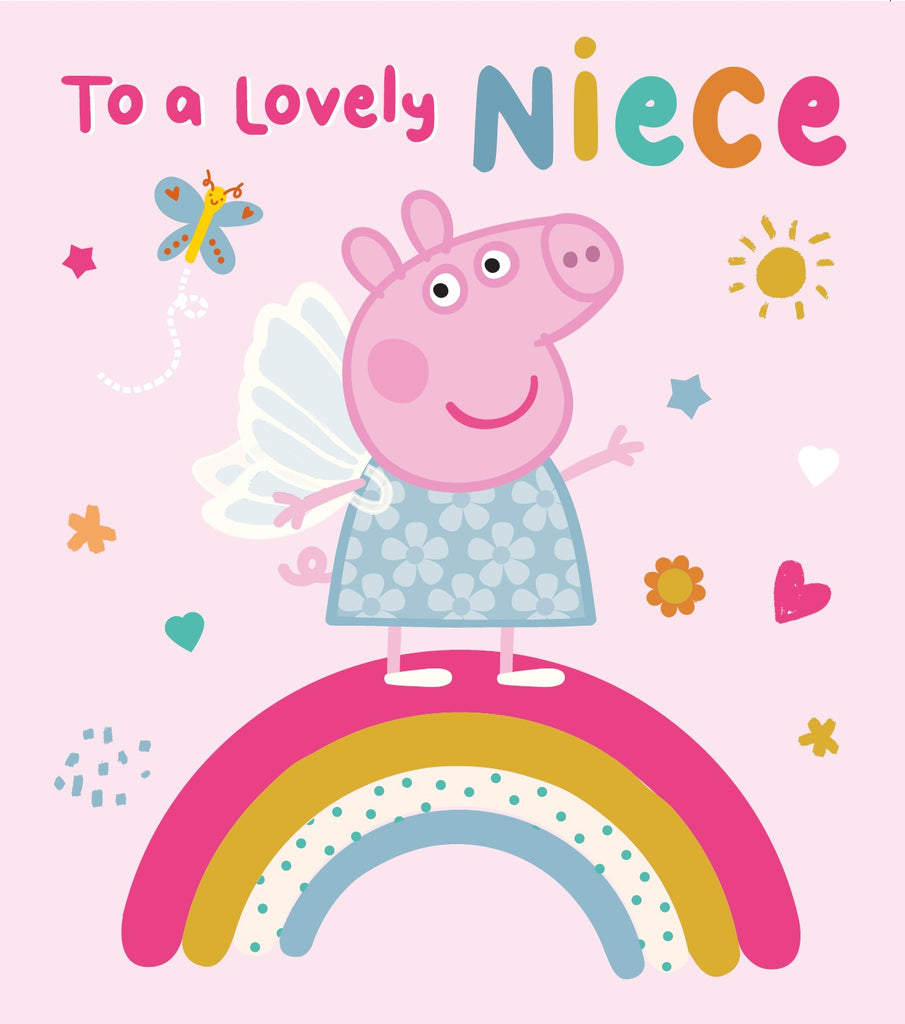 Peppa Pig 'Lovely Niece' verjaardagskaart