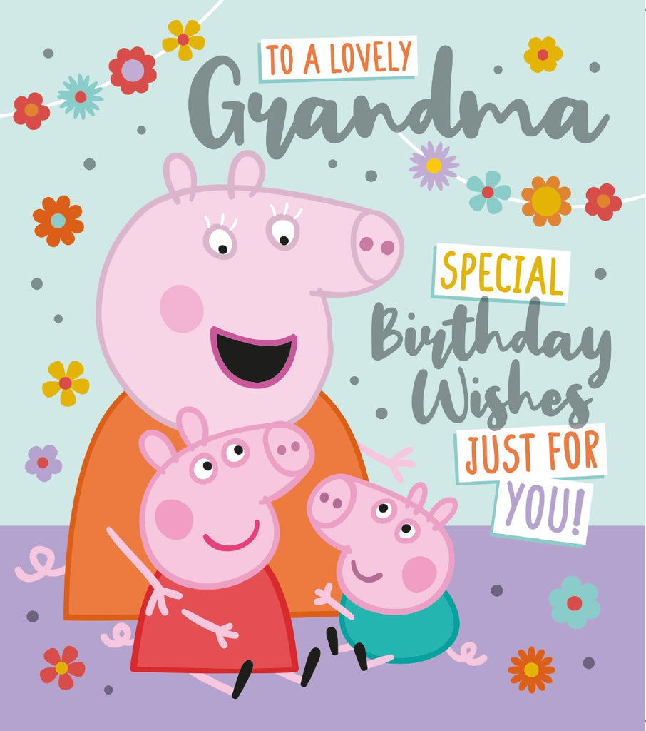 Peppa Pig 'Lovely Grandma' verjaardagskaart