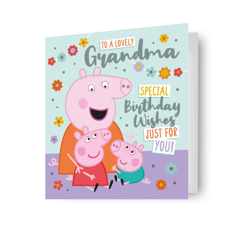 Peppa Pig 'Lovely Grandma' Birthday Card