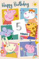 Peppa Pig Age Sticker Birthday Card