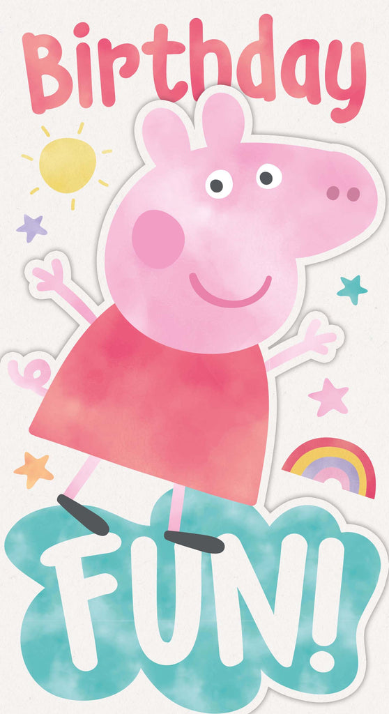 Peppa Pig 'Birthday Fun' verjaardagskaart