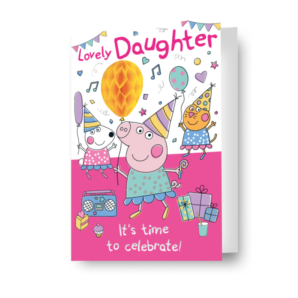 Peppa Pig Daughter Birthday Card