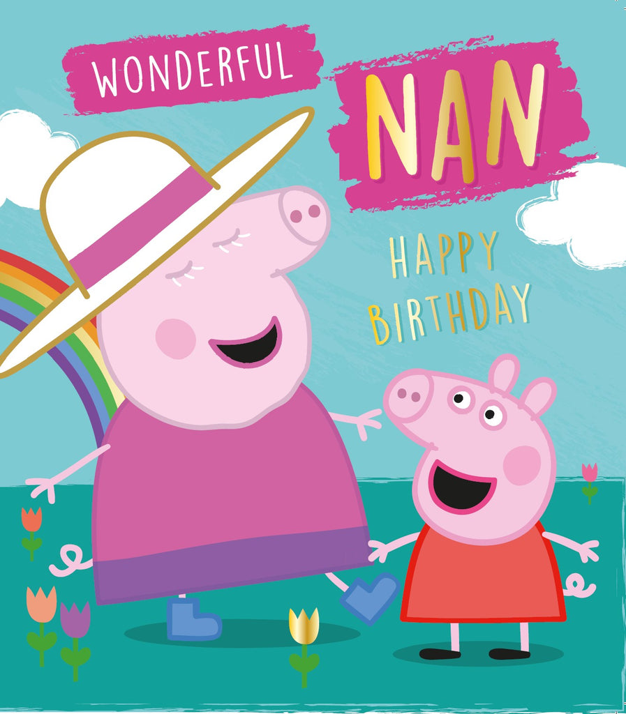 Peppa Pig 'Wonderful Nan' Birthday Card