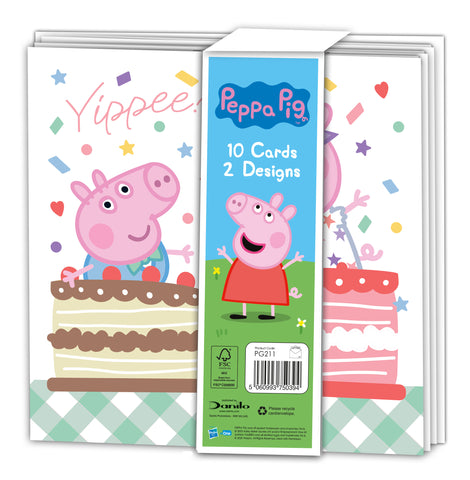 Peppa Pig Multipack of 10 Cards