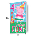 Peppa Pig Age 4 Birthday Card