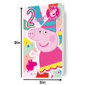 Peppa Pig Age 2 Badge Birthday Card