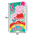 Peppa Pig Age 3 Sticker Birthday Card